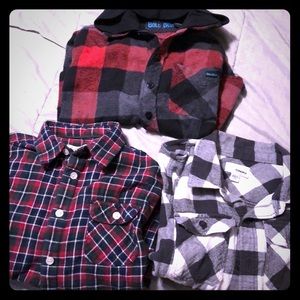 Lot of boys long sleeve button up shirts